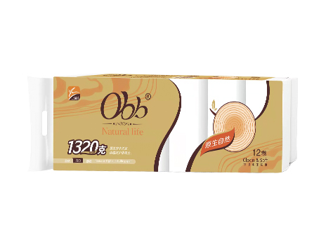 OBB原木可湿水压扁卷纸12卷