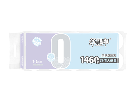 舒相印亲肤0距离实芯卷纸10卷