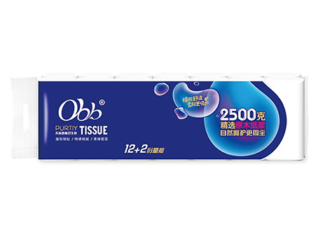OBB-份量装无芯压扁卷纸14卷