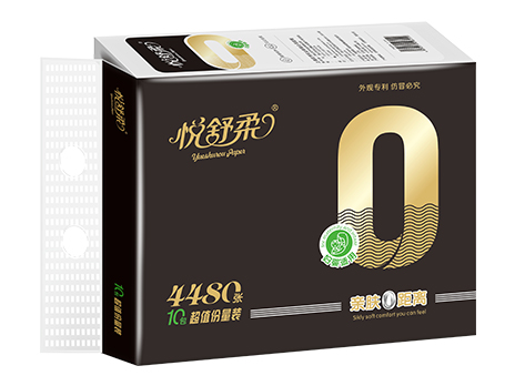 悦舒柔-亲肤0距离抽纸式纸巾 10包