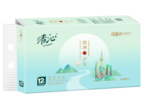 清沁-国潮沪庆抽取式纸巾12包