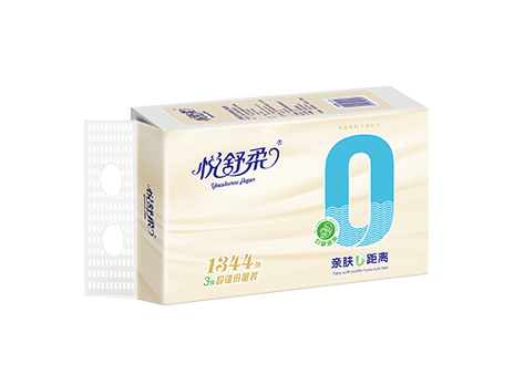 悦舒柔-亲肤0距离抽取式纸巾3包