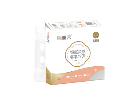 上海亚芳-柔韧原浆抽取式纸巾 6包