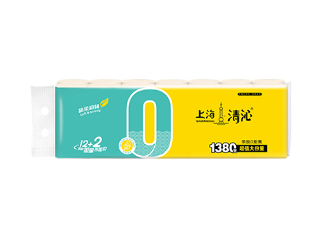 淸沁压扁本色卷纸(亲肤0距离系列)14卷