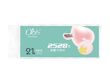 OBB-绵肤实芯卷纸21卷